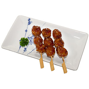 Tsukune - Skewered & Charcoal Grilled Chicken Meatballs